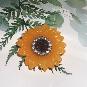 Sunflower Brooch